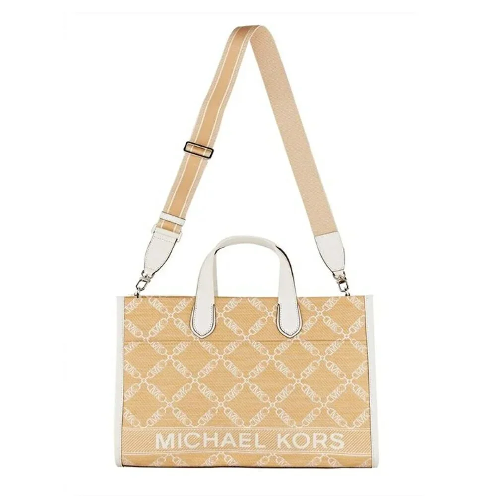 Michael Kors Gigi Logo Large Grab Tote with Shoulder Strap (MSRP $358)